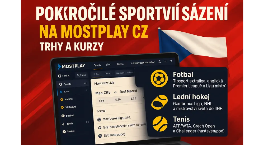 Pokročilé sportovní sázení na Mostplay CZ: Trhy a kurzy