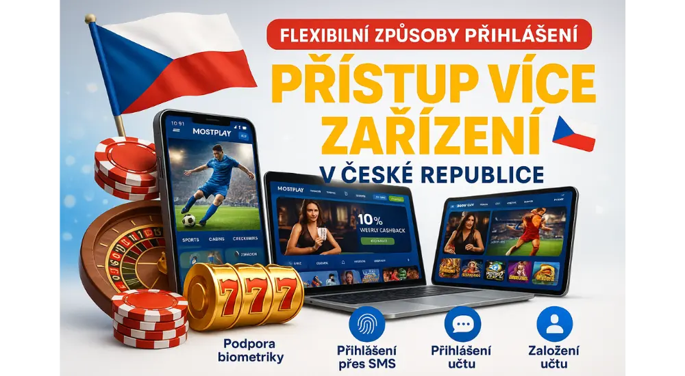 Flexibilní způsoby přihlášení: Přístup z více zařízení v České republice