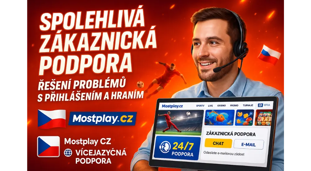Spolehlivá Zákaznická podpora Mostplay CZ: Řešení problémů s přihlášením a hraním