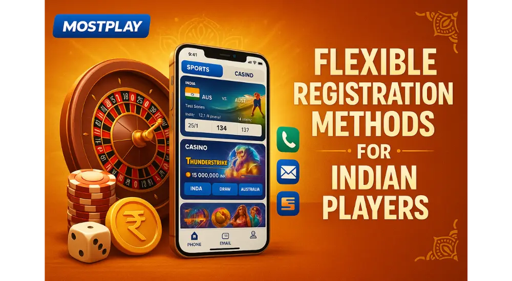 Flexible Mostplay Registration Methods for Indian Players