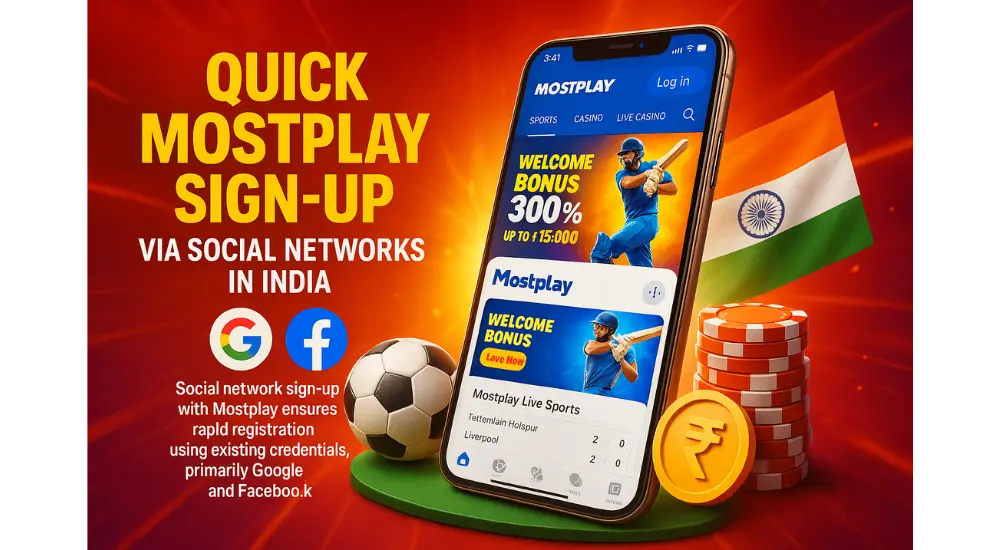 Quick Mostplay Sign-Up via Social Networks in India