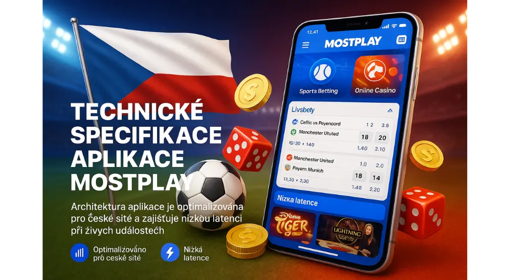 Technické specifikace aplikace Mostplay pro české uživatele