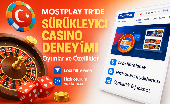 Mostplay TR'de Sürükleyici Casino Deneyimi: Oyunlar ve Özellikler