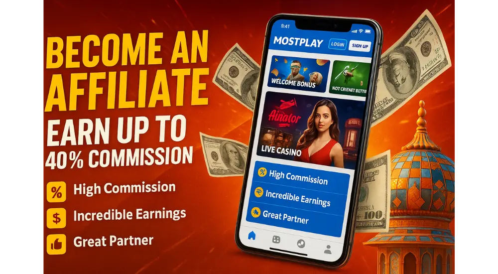 Mostplay is a great partner in India since they have a great affiliate program that pays up to 40% commission.