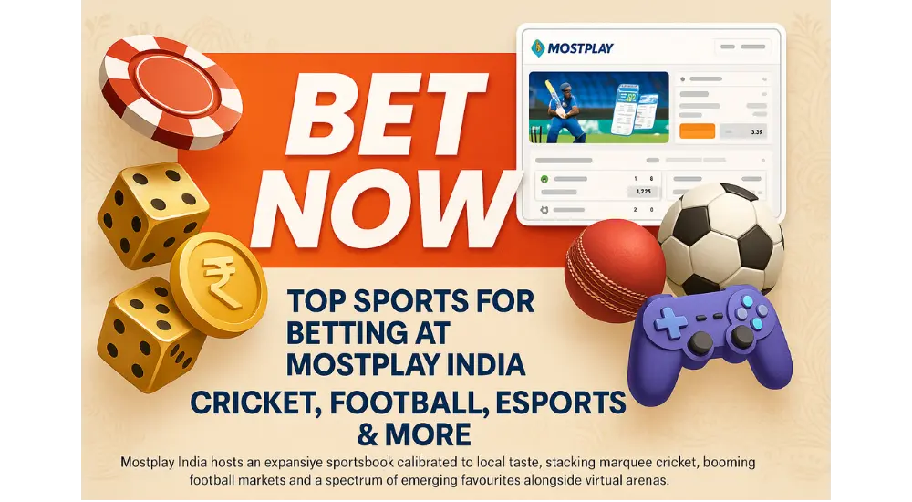 Top Sports for Betting at Mostplay India: Cricket, Football, eSports & More